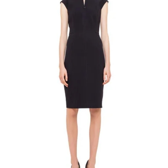 Calvin Klein Dresses & Skirts - Power dress. Denim midi stretchy front zip dress